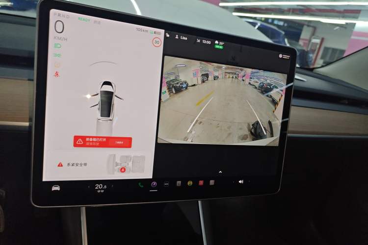 Used Tesla Model 3 2019 Long-Range Rear-Wheel-Drive Version Audio And AC Panel