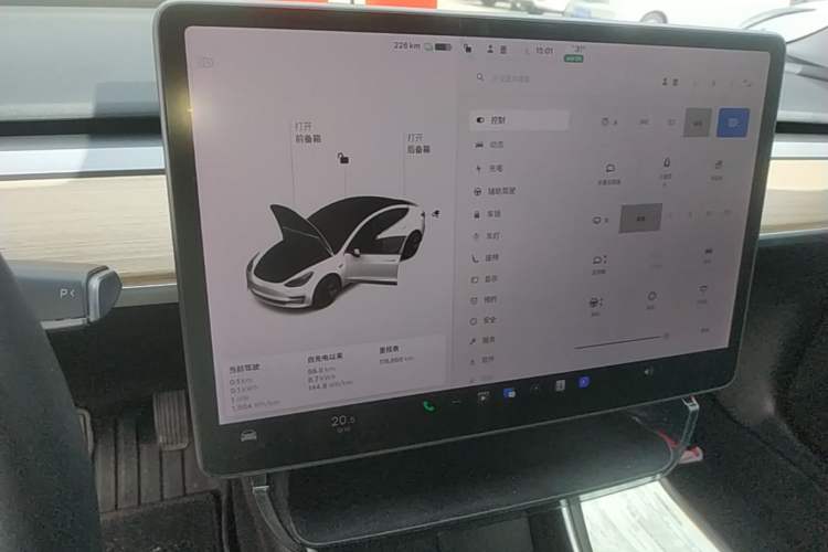 Used Tesla Model 3 2019 Standard Range Rear-Drive Upgraded Version Audio And AC Panel