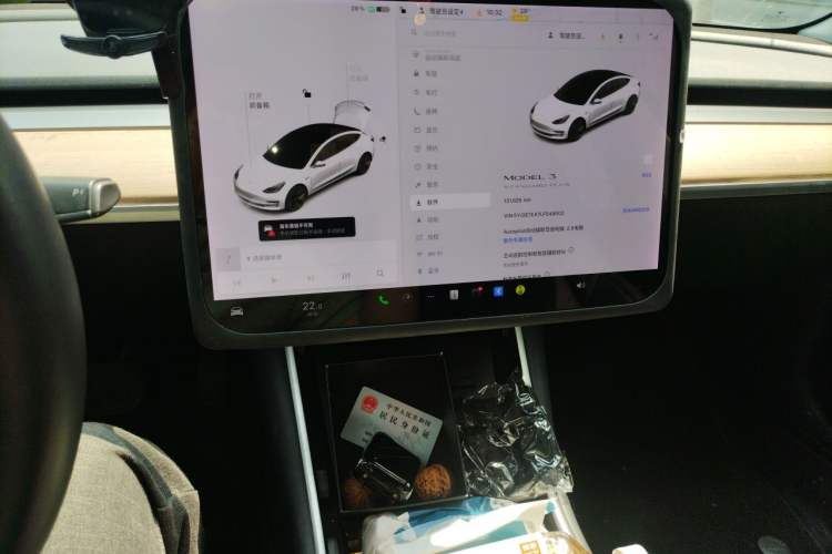 Used Tesla Model 3 2019 Standard Range Rear-Wheel Drive Upgraded Version (60 kWh) Audio And AC Panel