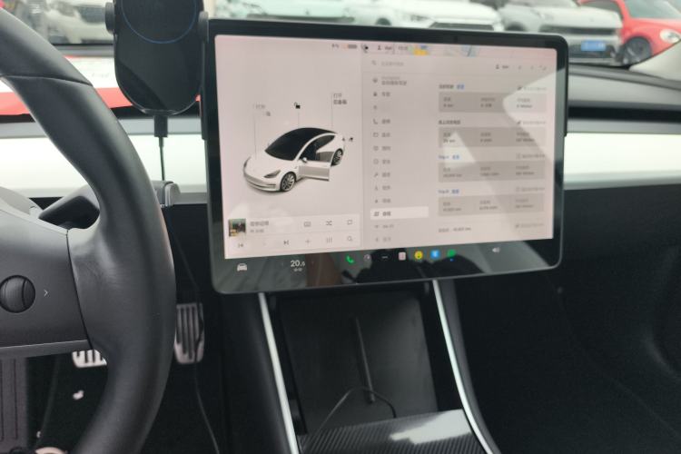 Used Tesla Model 3 2019 Long-Range Rear-Wheel-Drive Version Audio And AC Panel