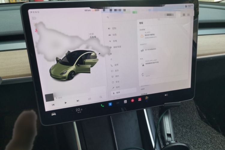 Used Tesla Model 3 2019 Long-Range Rear-Wheel-Drive Version Audio And AC Panel