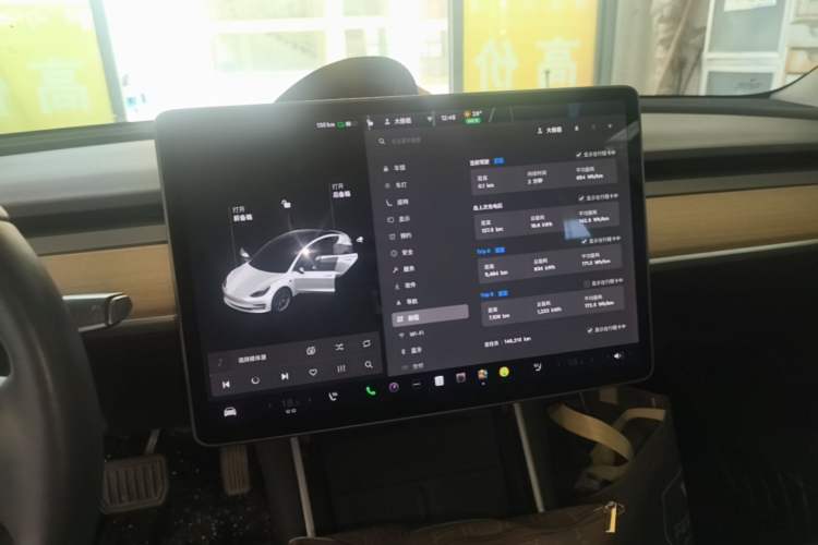 Used Tesla Model 3 2019 Standard Range Rear-Drive Upgraded Version Audio And AC Panel