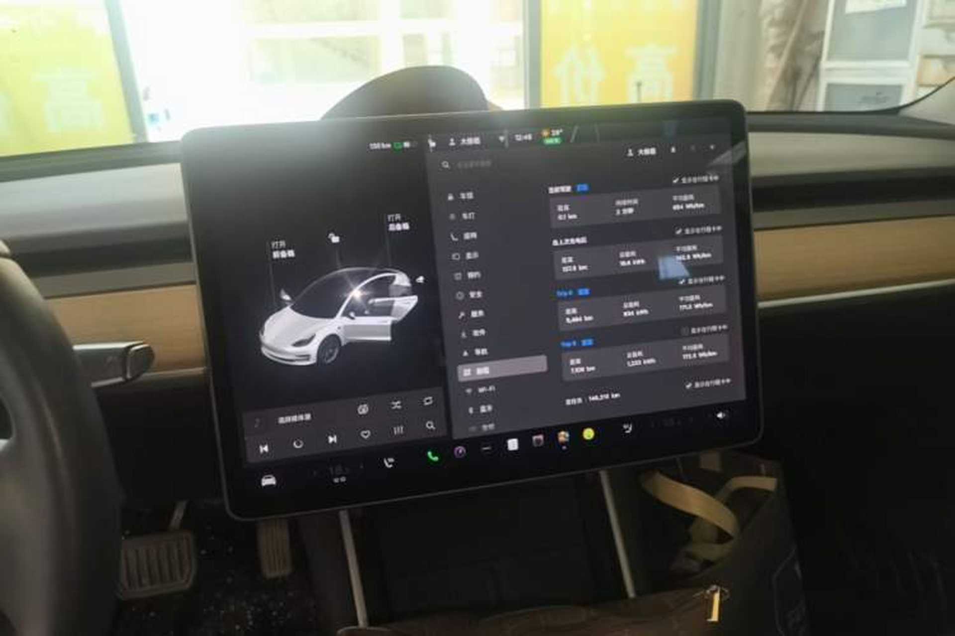 Used Tesla Model 3 2019 Standard Range Rear-Drive Upgraded Version Audio And AC Panel