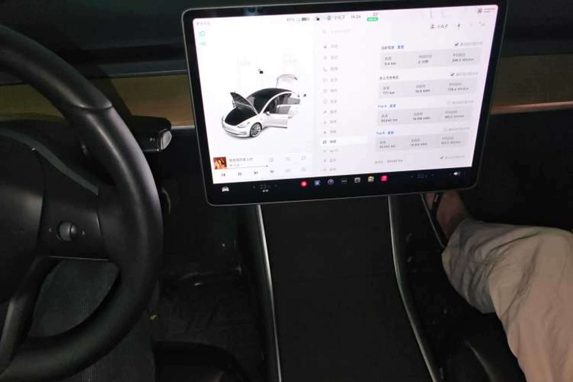 Used Tesla Model 3 2019 Standard Range Rear-Drive Upgraded Version Audio And AC Panel