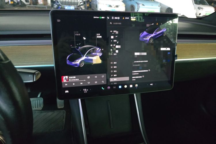 Used Tesla Model 3 2019 Standard Range Rear-Wheel Drive Upgraded Version (60 kWh) Audio And AC Panel