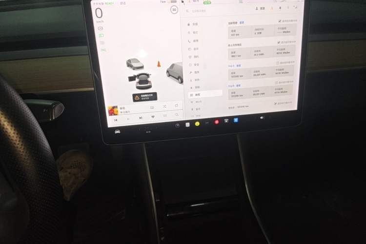 Used Tesla Model 3 2019 Standard Range Rear-Wheel Drive Upgraded Version (52 kWh) Audio And AC Panel