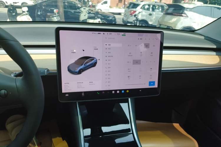 Used Tesla Model 3 2019 Standard Range Rear-Wheel Drive Upgraded Version (60 kWh) Audio And AC Panel
