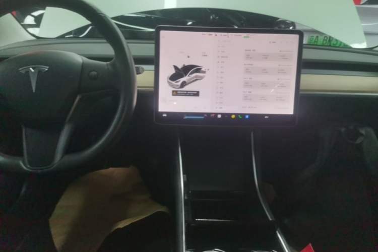 Used Tesla Model 3 2019 Long-Range All-Wheel-Drive Version Audio And AC Panel