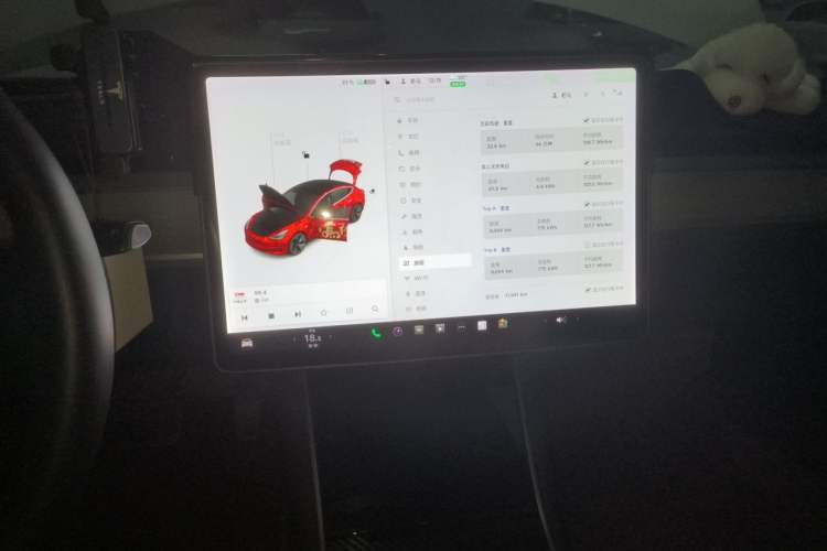 Used Tesla Model 3 2019 Standard Range Rear-Wheel Drive Upgraded Version (60 kWh) Audio And AC Panel