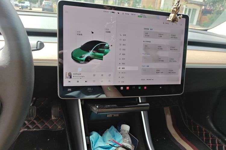 Used Tesla Model 3 2019 Standard Range Rear-Drive Upgraded Version Audio And AC Panel