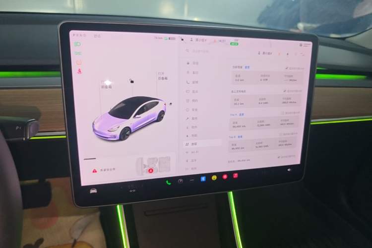 Used Tesla Model 3 2019 Standard Range Rear-Drive Upgraded Version Audio And AC Panel