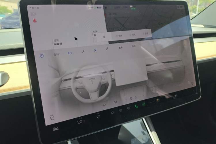 Used Tesla Model 3 2019 Standard Range Rear-Wheel Drive Upgraded Version (60 kWh) Audio And AC Panel