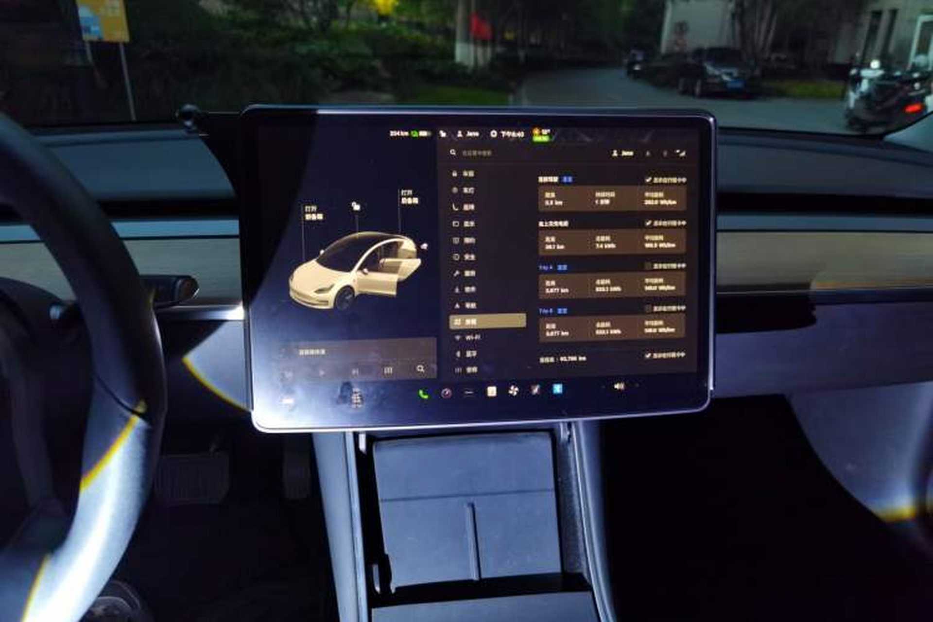 Used Tesla Model 3 2019 Standard Range Rear-Drive Upgraded Version Audio And AC Panel