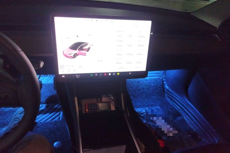 Used Tesla Model 3 2019 Long-Range Rear-Wheel-Drive Version Audio And AC Panel