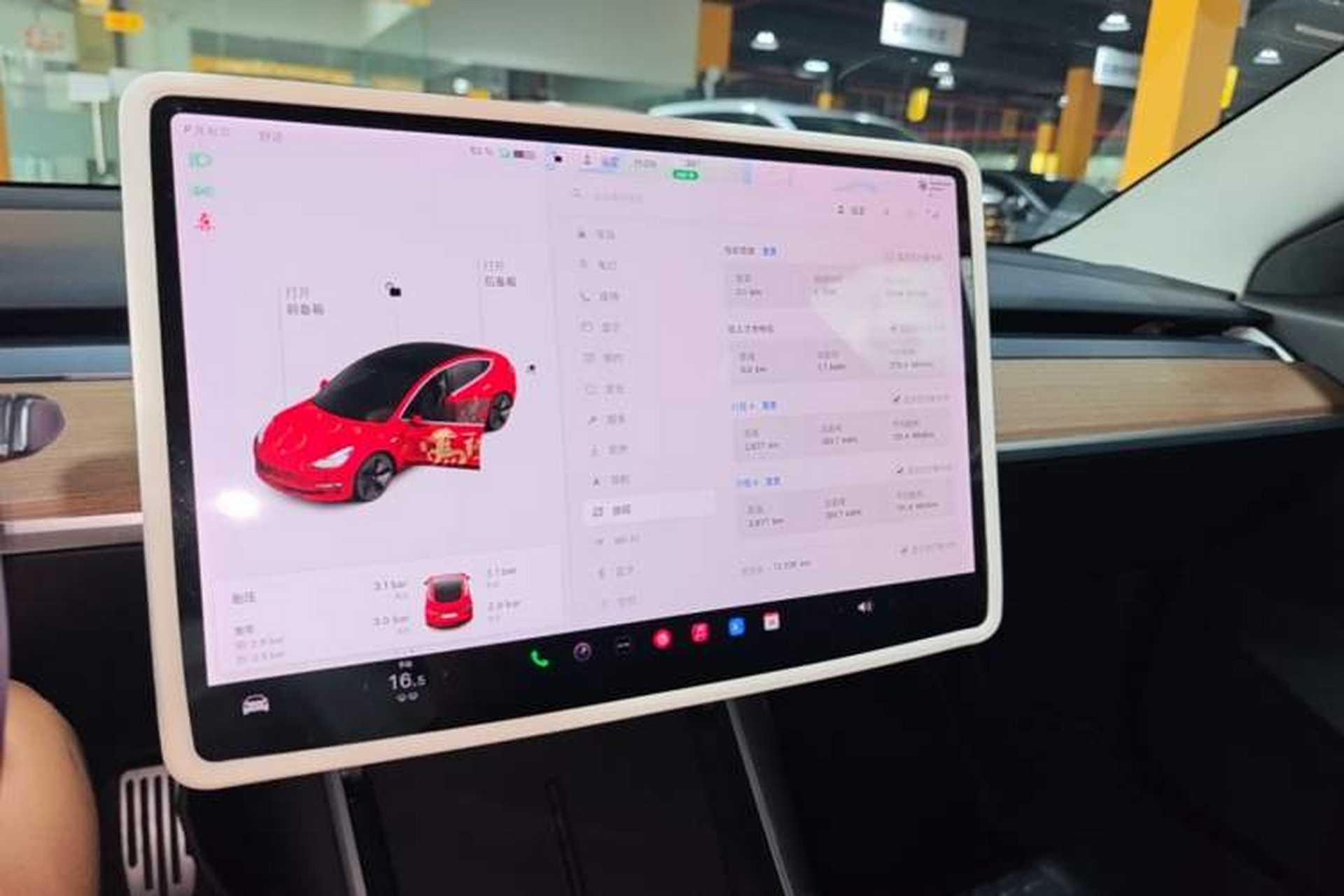 Used Tesla Model 3 2019 Standard Range Rear-Drive Upgraded Version Audio And AC Panel