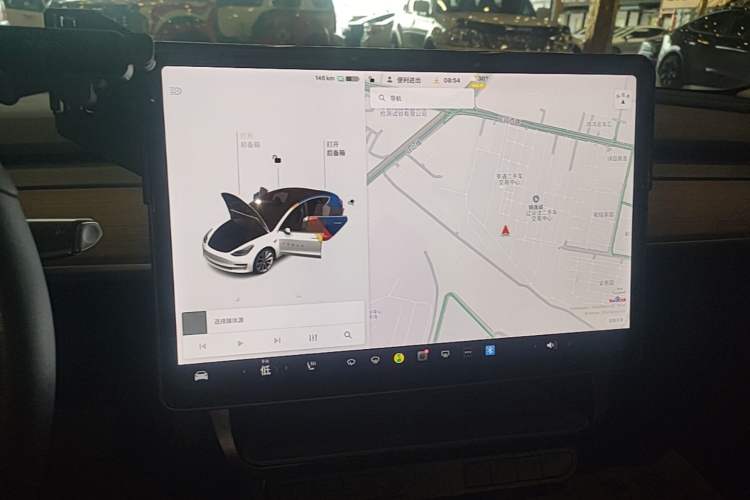 Used Tesla Model 3 2019 Standard Range Rear-Drive Upgraded Version Audio And AC Panel