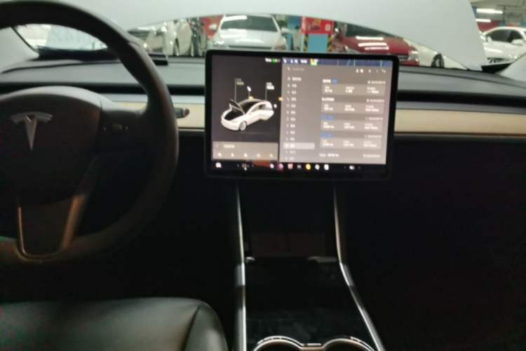 Used Tesla Model 3 2019 Standard Range Rear-Drive Upgraded Version Audio And AC Panel