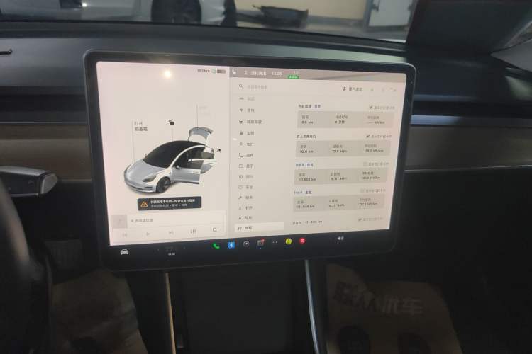Used Tesla Model 3 2019 Standard Range Rear-Wheel Drive Upgraded Version (60 kWh) Audio And AC Panel