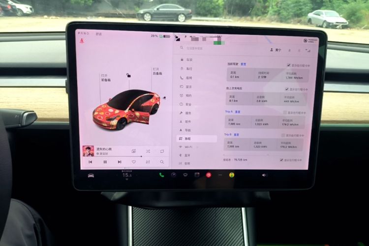 Used Tesla Model 3 2019 Standard Range Rear-Drive Upgraded Version Audio And AC Panel