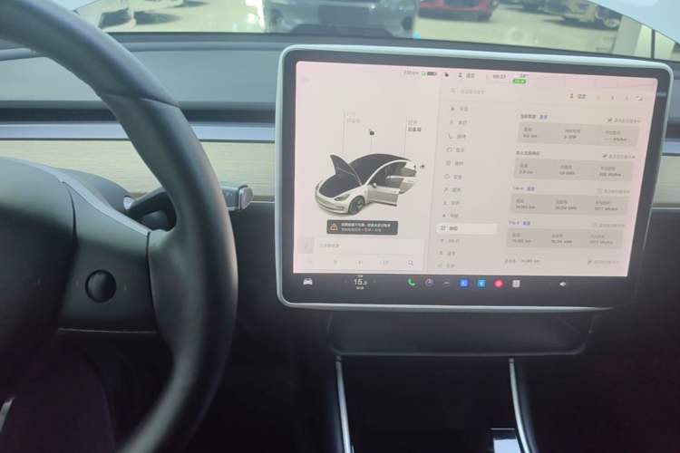 Used Tesla Model 3 2019 Standard Range Rear-Drive Upgraded Version Audio And AC Panel