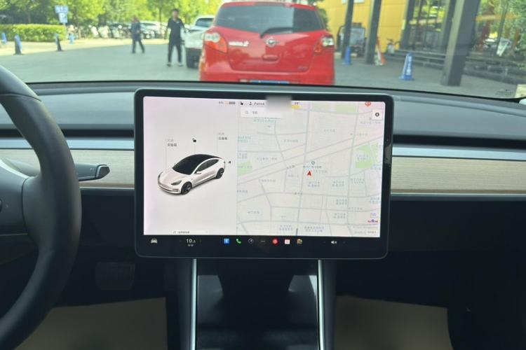 Used Tesla Model 3 2019 Long-Range Rear-Wheel-Drive Version Audio And AC Panel