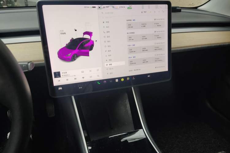 Used Tesla Model 3 2019 Standard Range Rear-Wheel Drive Upgraded Version (52 kWh) Audio And AC Panel