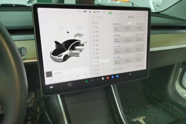Used Tesla Model 3 2019 Standard Range Rear-Wheel Drive Upgraded Version (60 kWh) Audio And AC Panel
