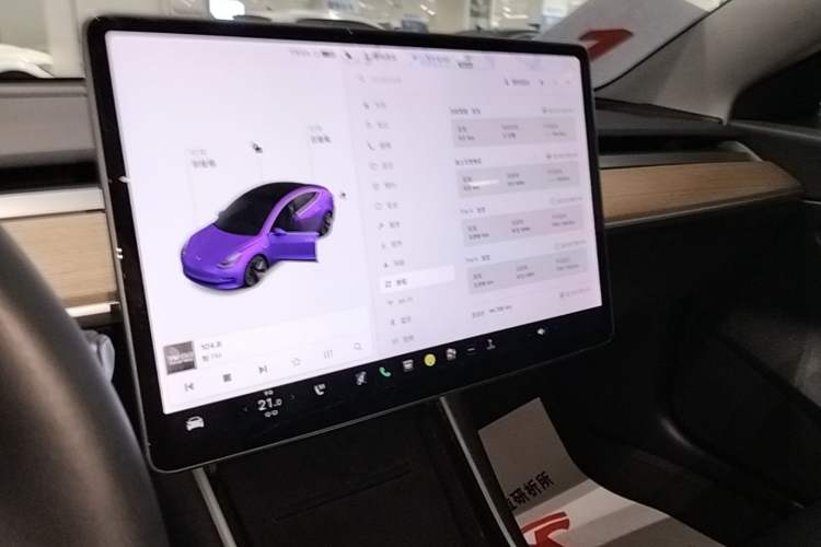 Used Tesla Model 3 2019 Standard Range Rear-Drive Upgraded Version Audio And AC Panel
