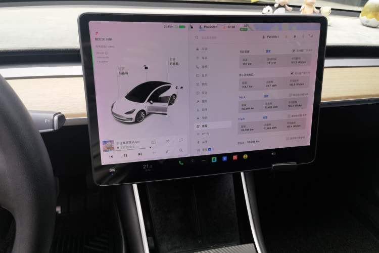 Used Tesla Model 3 2019 Standard Range Rear-Drive Upgraded Version Audio And AC Panel