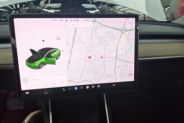 Used Tesla Model 3 2019 Long-Range Rear-Wheel-Drive Version Audio And AC Panel