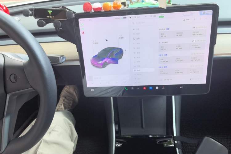 Used Tesla Model 3 2019 Standard Range Rear-Wheel Drive Upgraded Version (52 kWh) Audio And AC Panel