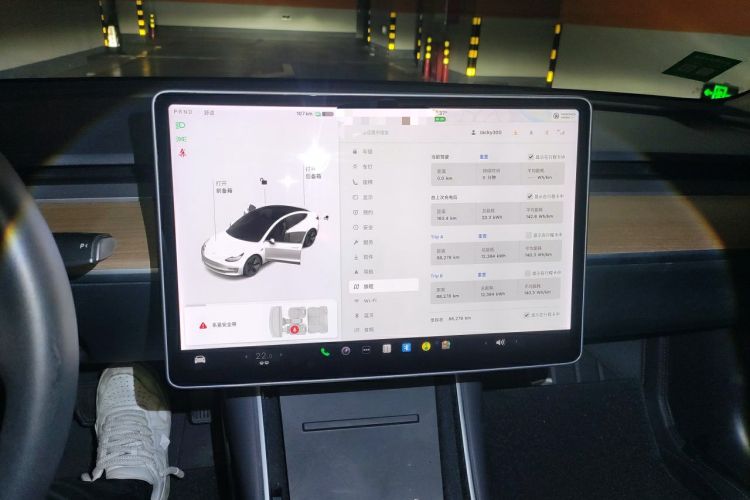 Used Tesla Model 3 2019 Standard Range Rear-Drive Upgraded Version Audio And AC Panel
