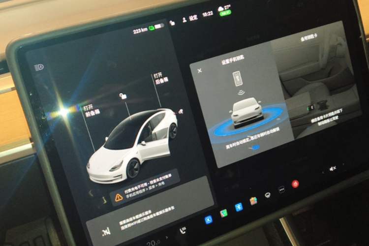 Used Tesla Model 3 2019 Standard Range Rear-Drive Upgraded Version Audio And AC Panel