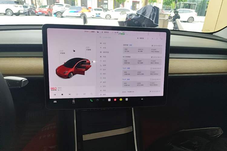 Used Tesla Model 3 2019 Standard Range Rear-Drive Upgraded Version Audio And AC Panel