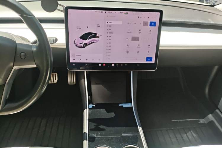 Used Tesla Model 3 2019 Performance High-Performance All-Wheel-Drive Version Audio And AC Panel