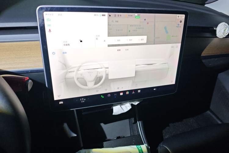 Used Tesla Model 3 2019 Standard Range Rear-Wheel Drive Upgraded Version (60 kWh) Audio And AC Panel