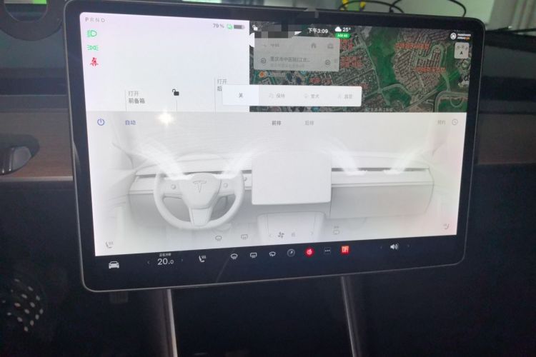Used Tesla Model 3 2019 Standard Range Rear-Drive Upgraded Version Audio And AC Panel