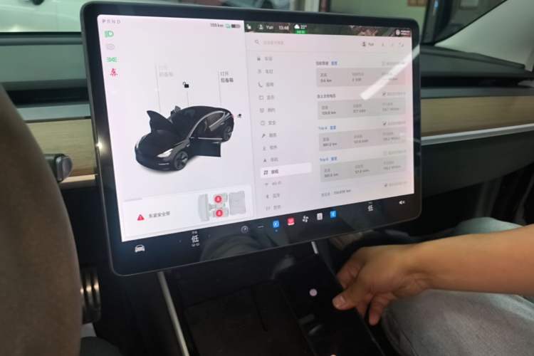 Used Tesla Model 3 2019 Standard Range Rear-Drive Upgraded Version Audio And AC Panel