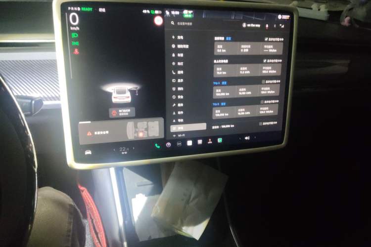 Used Tesla Model 3 2019 Standard Range Rear-Wheel Drive Upgraded Version (60 kWh) Audio And AC Panel
