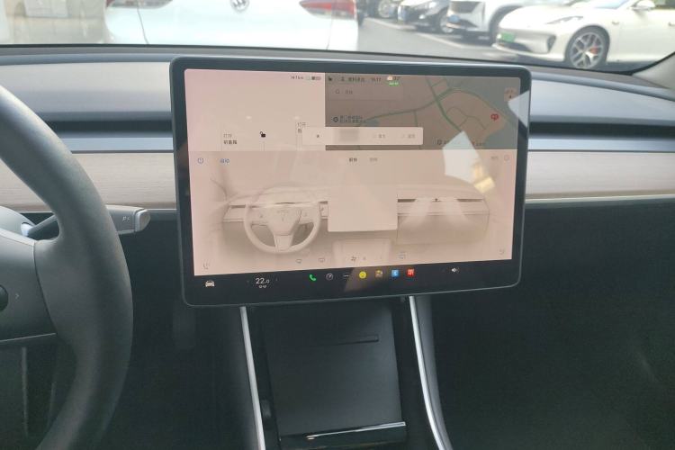 Used Tesla Model 3 2019 Long-Range All-Wheel-Drive Version Audio And AC Panel