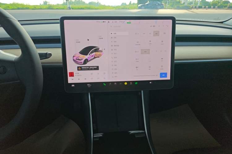 Used Tesla Model 3 2019 Standard Range Rear-Drive Upgraded Version Audio And AC Panel