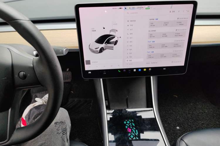 Used Tesla Model 3 2019 Standard Range Rear-Wheel Drive Upgraded Version (60 kWh) Audio And AC Panel