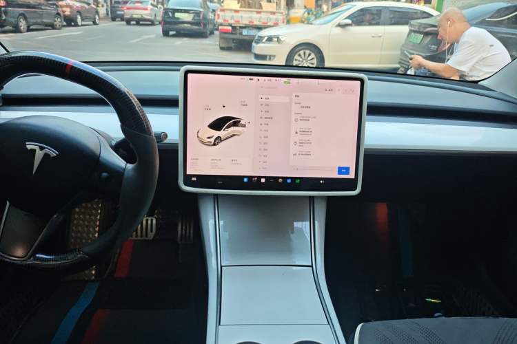 Used Tesla Model 3 2019 Performance High-Performance All-Wheel-Drive Version Audio And AC Panel