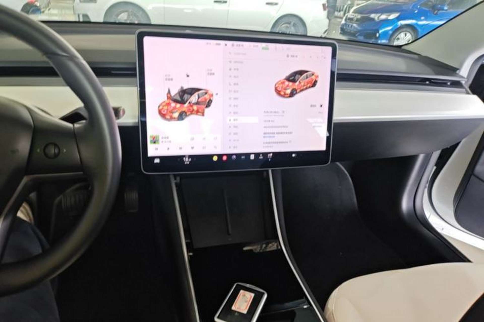 Used Tesla Model 3 2019 Long-Range Rear-Wheel-Drive Version Center Console