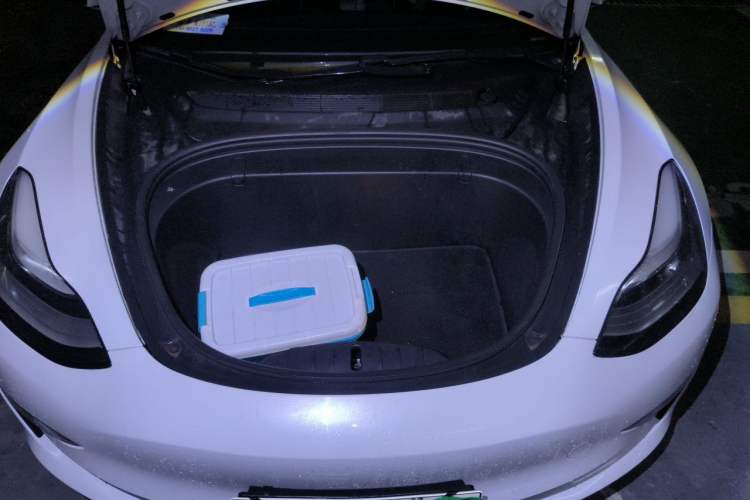 Used Tesla Model 3 2019 Long-Range Rear-Wheel-Drive Version Engine Bay
