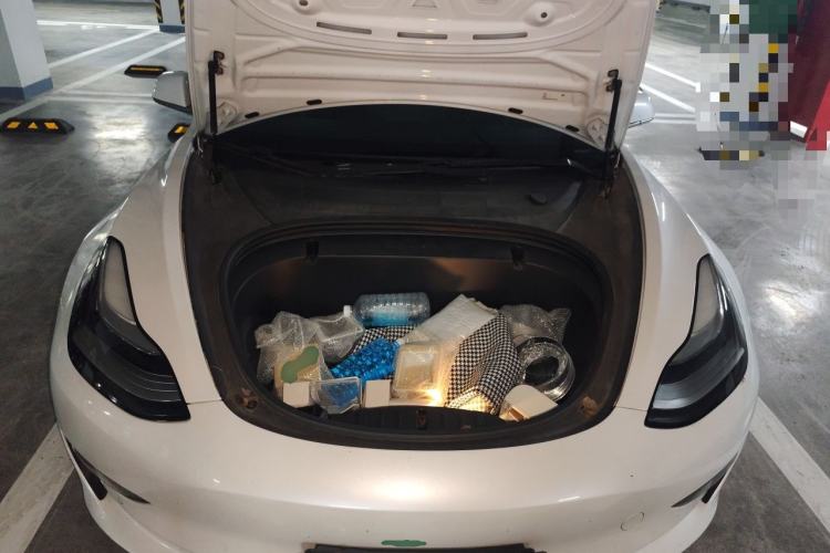 Used Tesla Model 3 2019 Long-Range Rear-Wheel-Drive Version Engine Bay