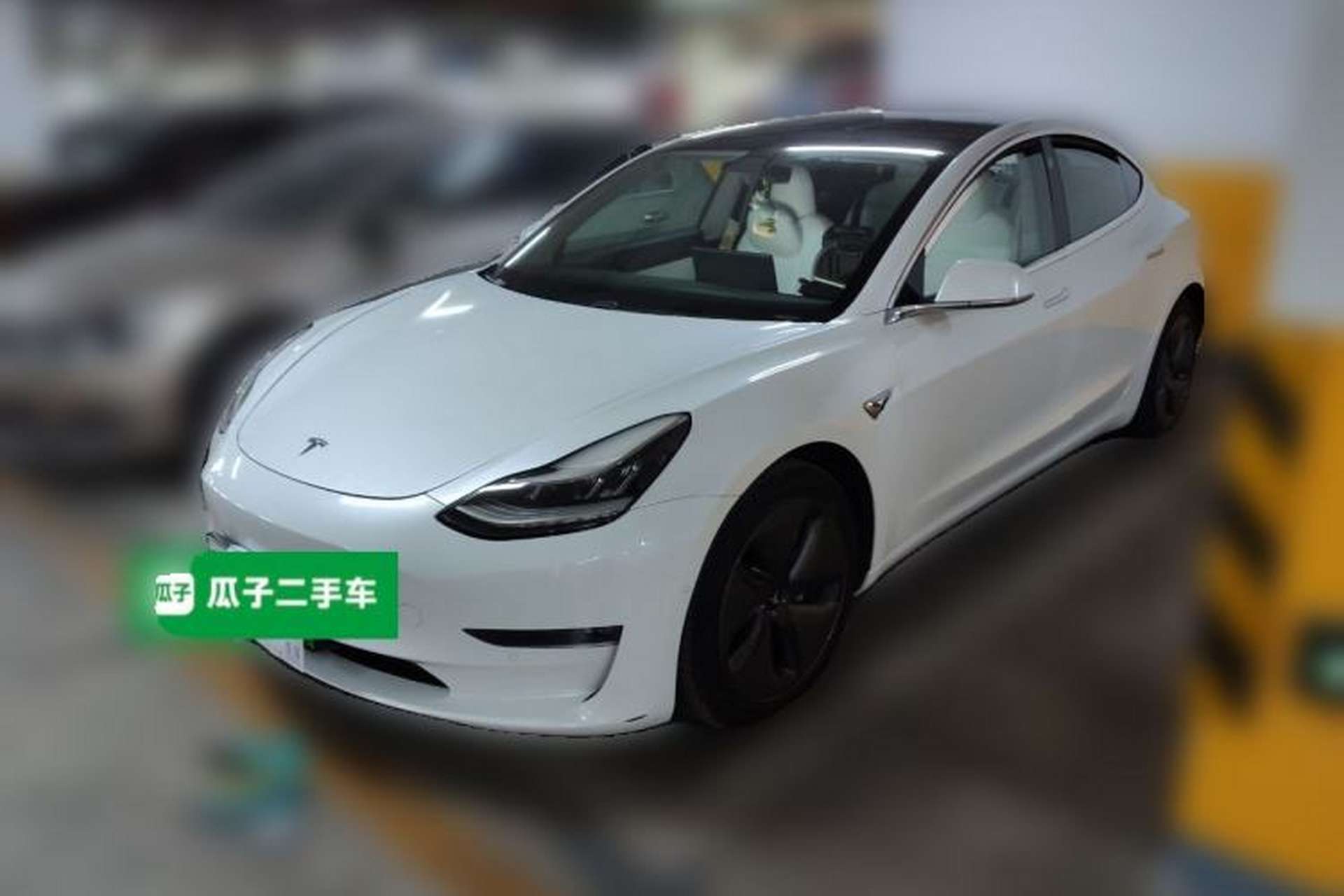 Used Tesla Model 3 2019 Long-Range All-Wheel-Drive Version Front Left 45 Deg