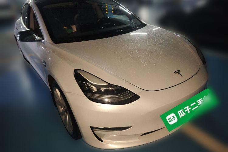 Used Tesla Model 3 2019 Long-Range Rear-Wheel-Drive Version Front Right 45 Deg