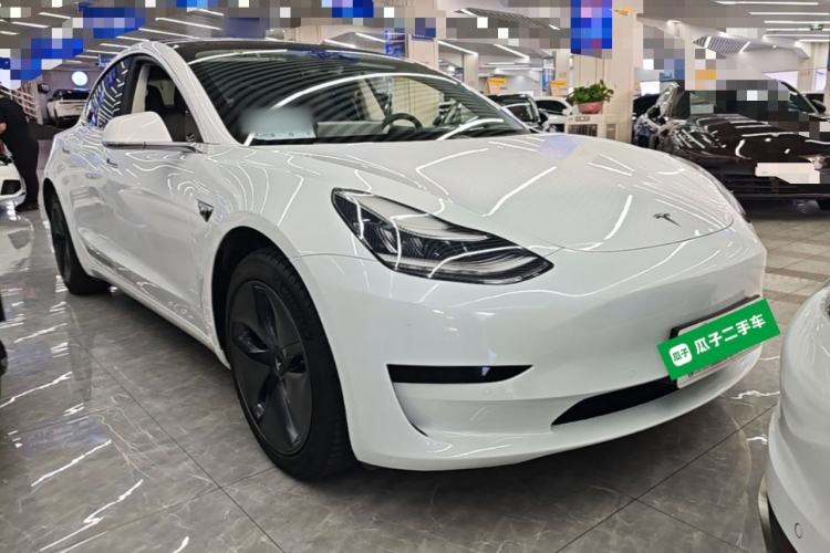 Used Tesla Model 3 2019 Standard Range Rear-Drive Upgraded Version Front Right 45 Deg