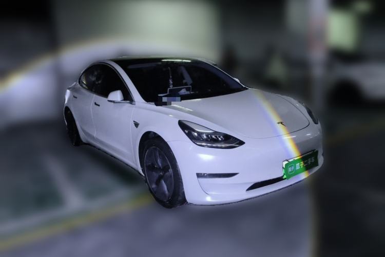 Used Tesla Model 3 2019 Long-Range Rear-Wheel-Drive Version Front Right 45 Deg
